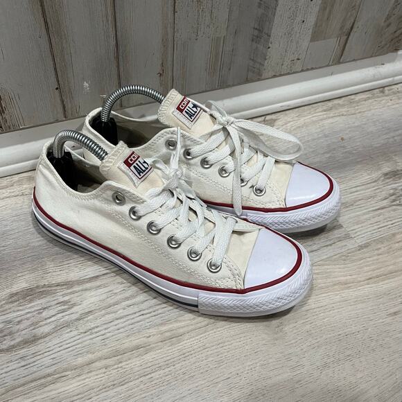 Converse *Flaw All Star Chuck Taylor Canvas Shoes Low Top White Women’s 6.5 - Picture 1 of 6